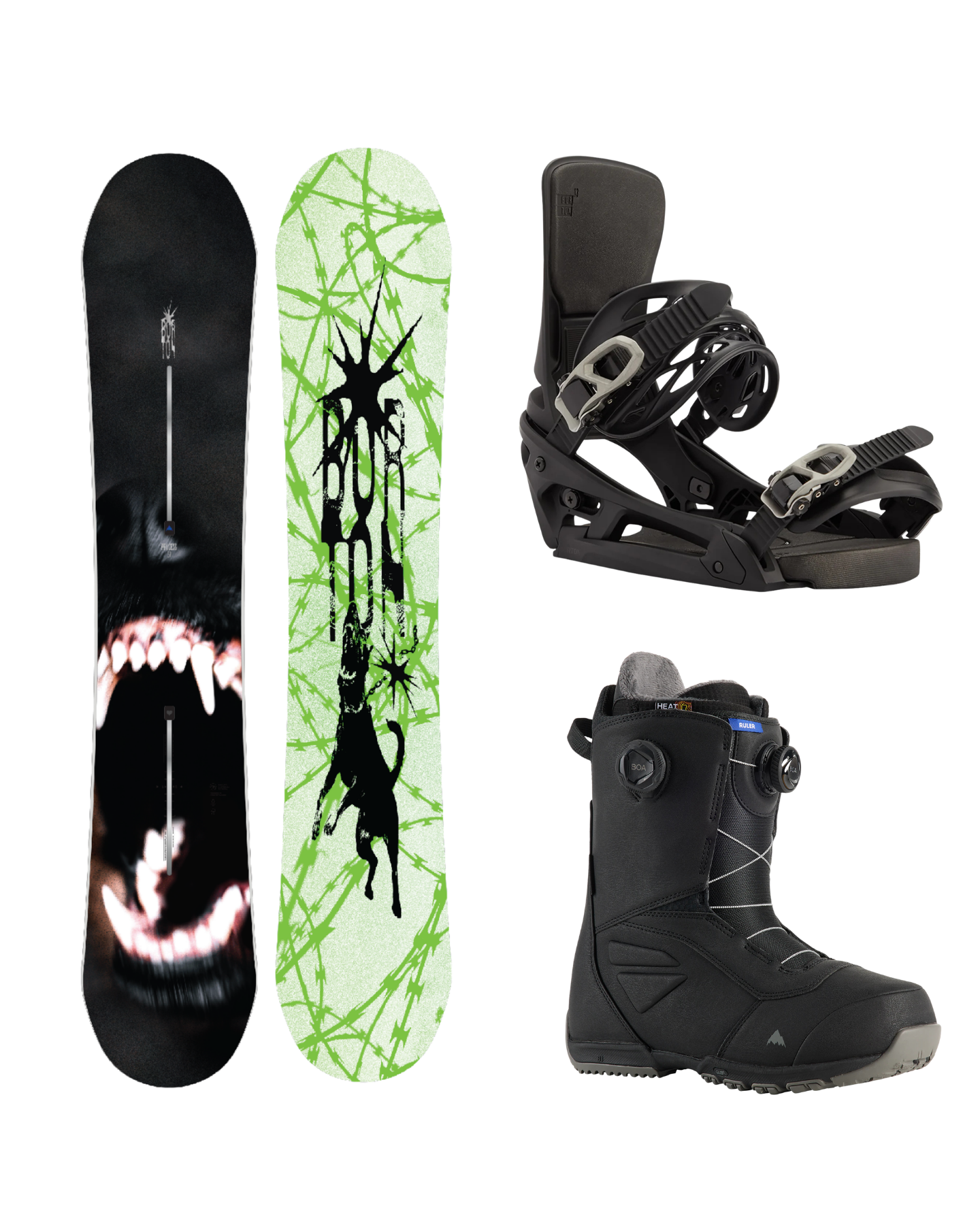 Burton Intermediate All Mountain Snowboard Setup Snowboards - Trojan Wake Ski Snow