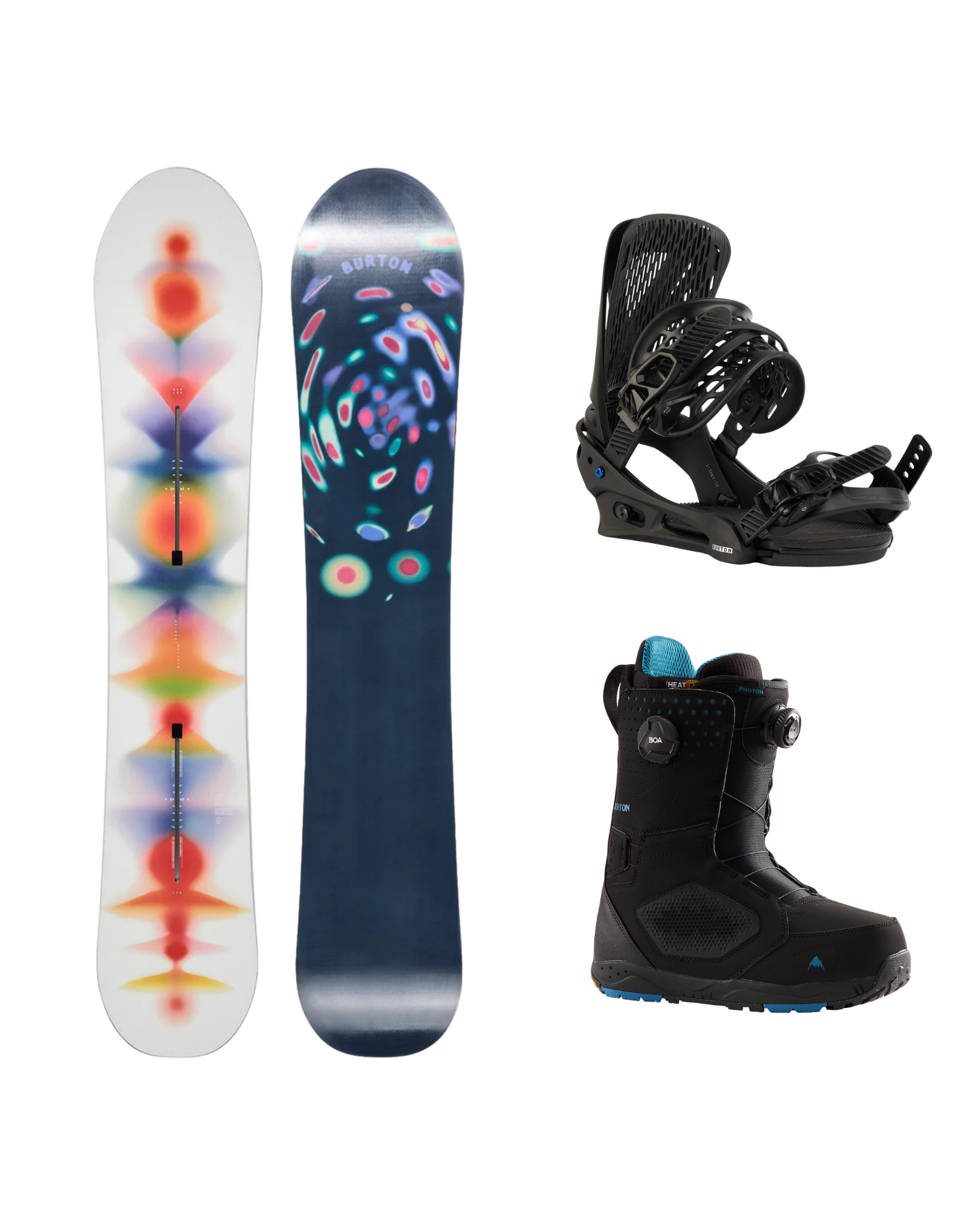Burton Intermediate Freeride/Powder Snowboard Setup - Trojan Wake Ski Snow