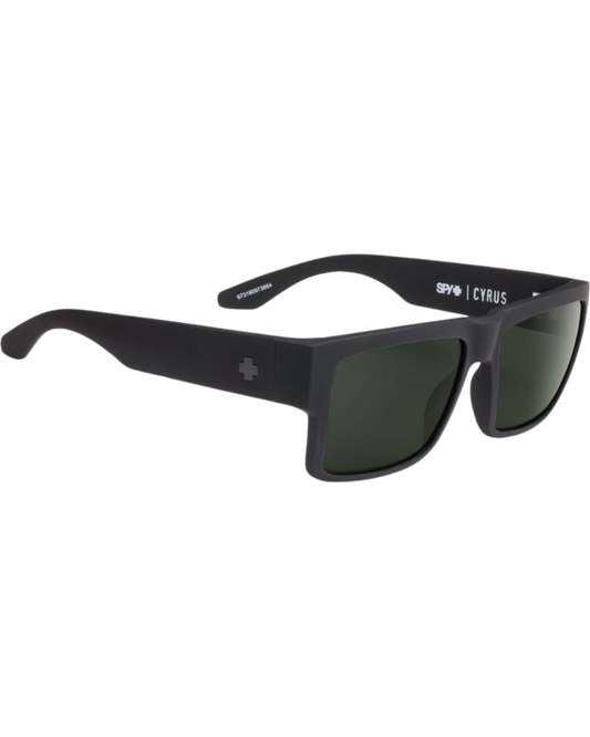 Spy Cyrus - Matte Black Ice / Happy Gray Green Sunglasses - Trojan Wake Ski Snow