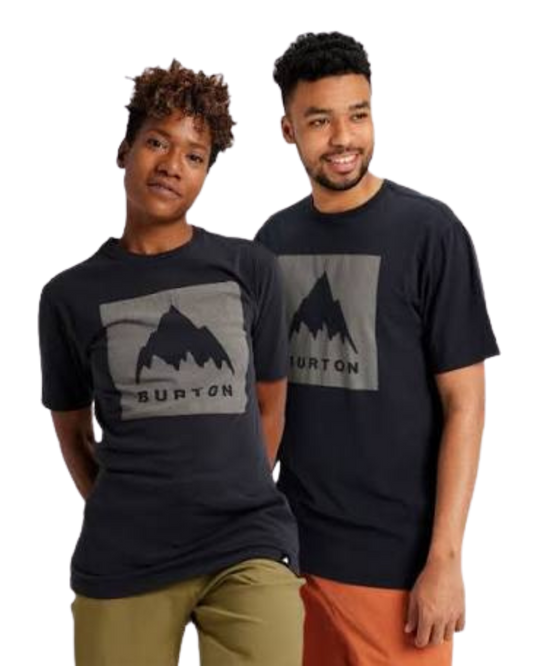Burton Classic Mountain High Unisex Short Sleeve T-Shirt - True Black