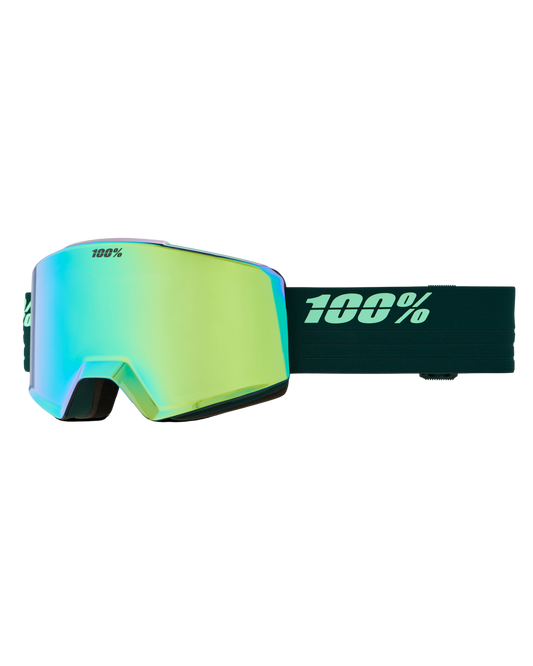 100% Norg Goggle Chamelon - Hiper W/ Green Mirror - 2024 Snow Goggles - Mens - Trojan Wake Ski Snow