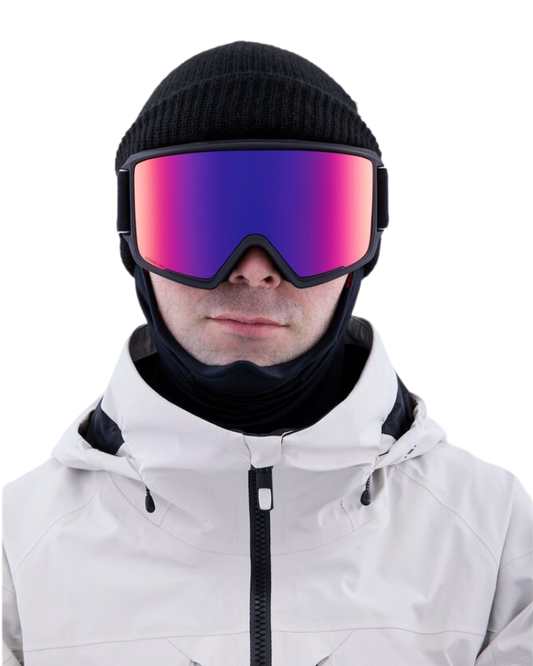 Anon M3 Snow Goggles + Bonus Lens + Mfi® Face Mask - Black/Perceive Sunny Red Lens Snow Goggles - Mens - Trojan Wake Ski Snow