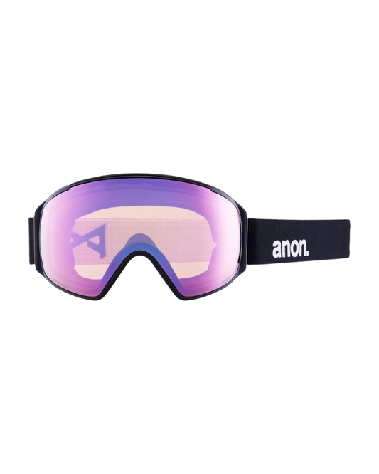 Anon M4S Toric Snow Goggles + Bonus Lens + MFI - Black / Perceive Variable Blue - 2023 Snow Goggles - Mens - Trojan Wake Ski Snow