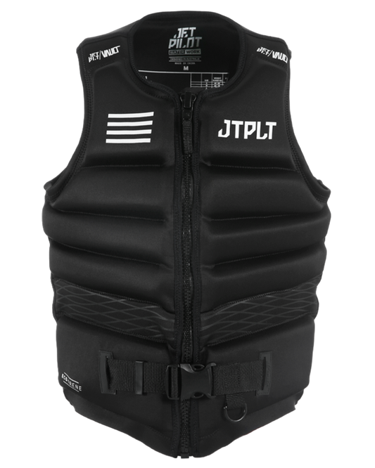 Jetpilot Vault Hyperflex Men's Neo Vest - Black - 2024 Life Jackets - Mens - Trojan Wake Ski Snow