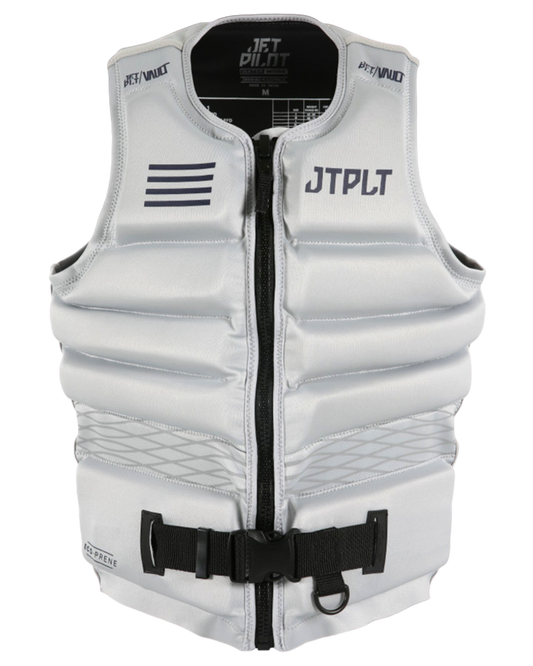 Jetpilot Vault Hyperflex Men's Neo Vest - Grey - 2024 Life Jackets - Mens - Trojan Wake Ski Snow