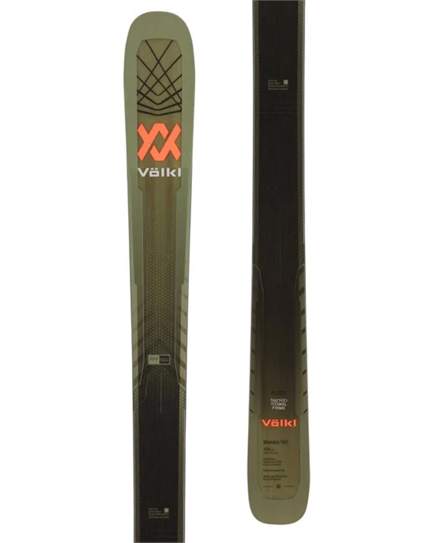 Volkl Mantra 102 Flat Snow Skis 2024 | Snow Skis Men's | Snow