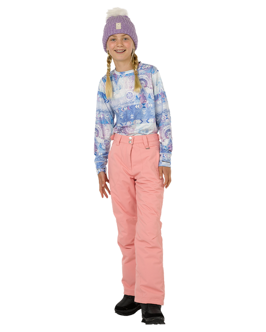 Rojo BF4EVA Girl's Snow Pant - Pink Icing - 2023 Kids' Snow Jackets - Trojan Wake Ski Snow