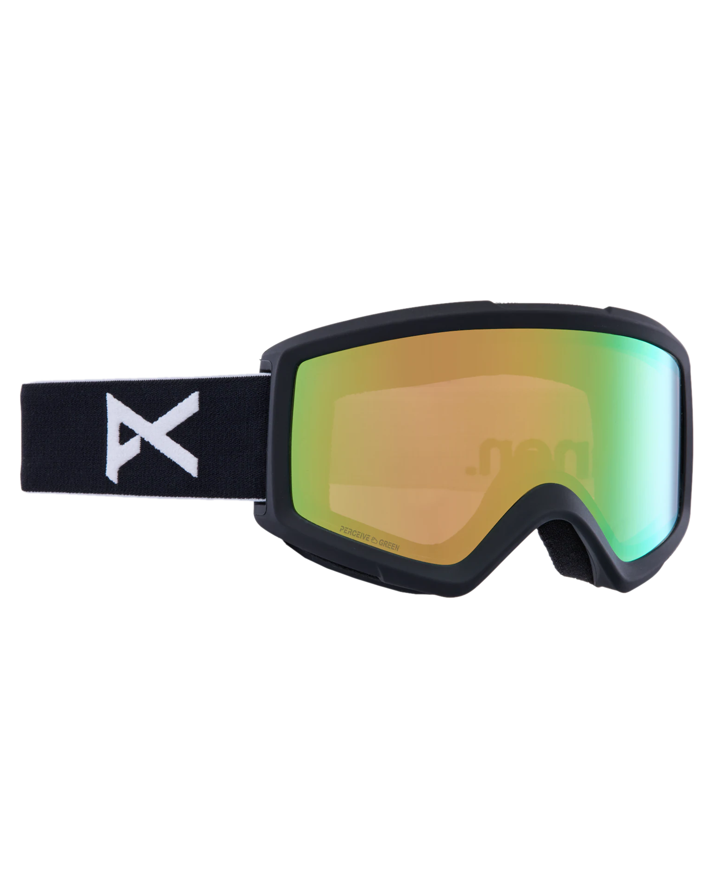 Anon Helix 2.0 Snow Goggles + Bonus Lens - Black/Perceive Variable Green Lens Snow Goggles - Mens - Trojan Wake Ski Snow
