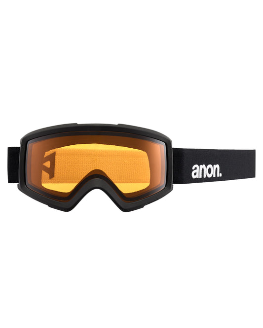 Anon Helix 2.0 Snow Goggles + Bonus Lens - Black/Perceive Variable Green Lens Men's Snow Goggles - Trojan Wake Ski Snow