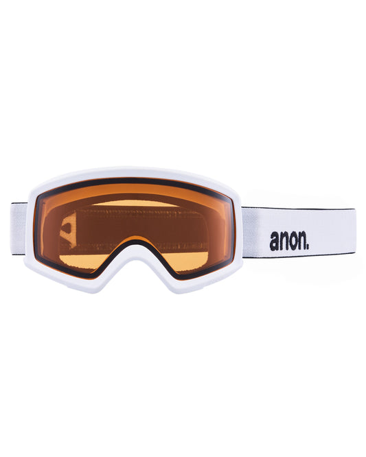 Anon Helix 2.0 Snow Goggles + Bonus Lens - White/Perceive Sunny Onyx Lens Snow Goggles - Mens - Trojan Wake Ski Snow