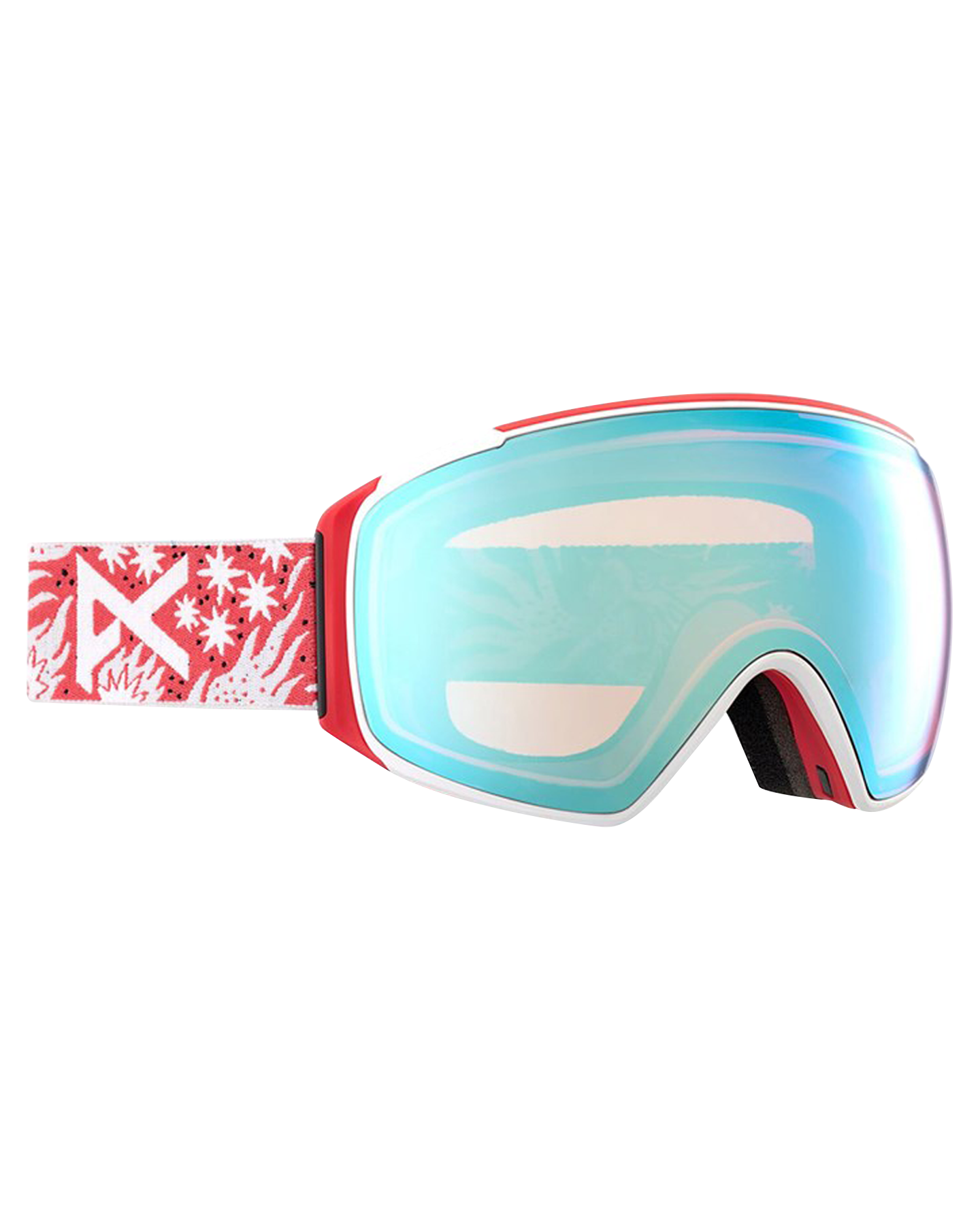 Anon M3 Low Bridge Fit Snow Goggles + Bonus Lens + MFI - Joshua Noom / Perceive Variable Blue Men's Snow Goggles - Trojan Wake Ski Snow