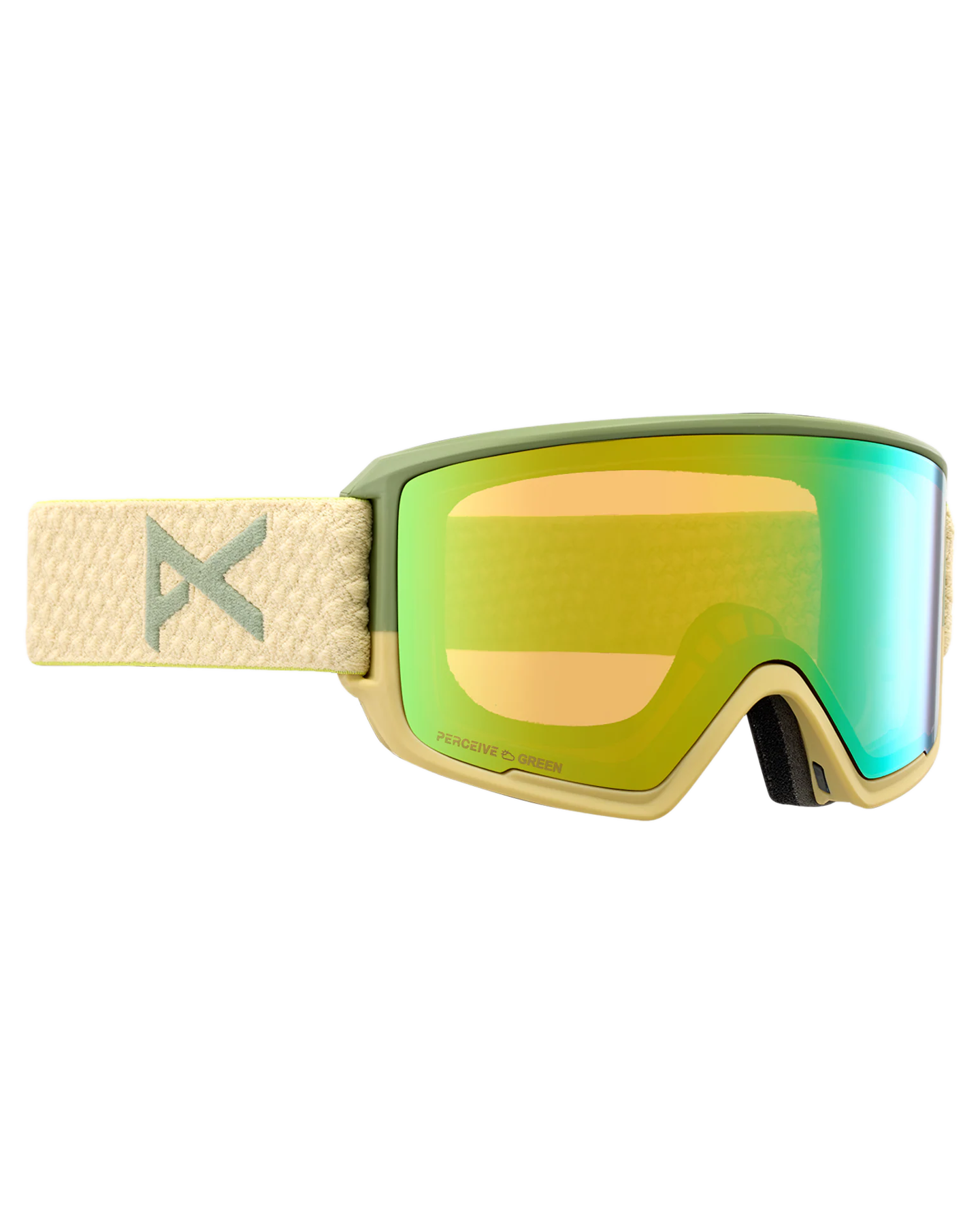Anon M3 Snow Goggles + Bonus Lens + Mfi® Face Mask - Mushroom/Perceive Variable Green Lens Snow Goggles - Mens - Trojan Wake Ski Snow