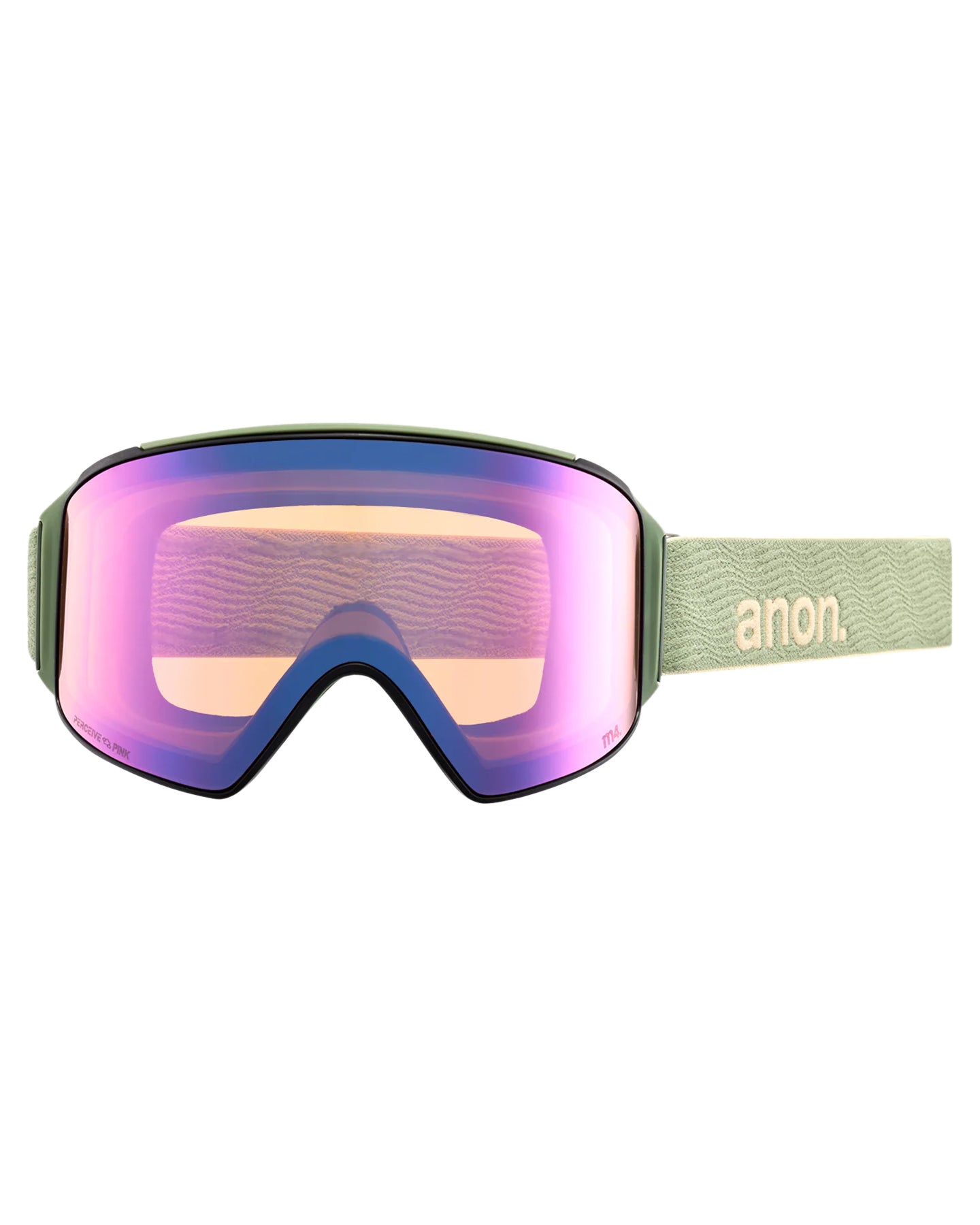 Anon M4 Cylindrical Snow Goggles + Bonus Lens + Mfi® Face Mask - Hedge/Perceive Variable Green Lens Men's Snow Goggles - Trojan Wake Ski Snow