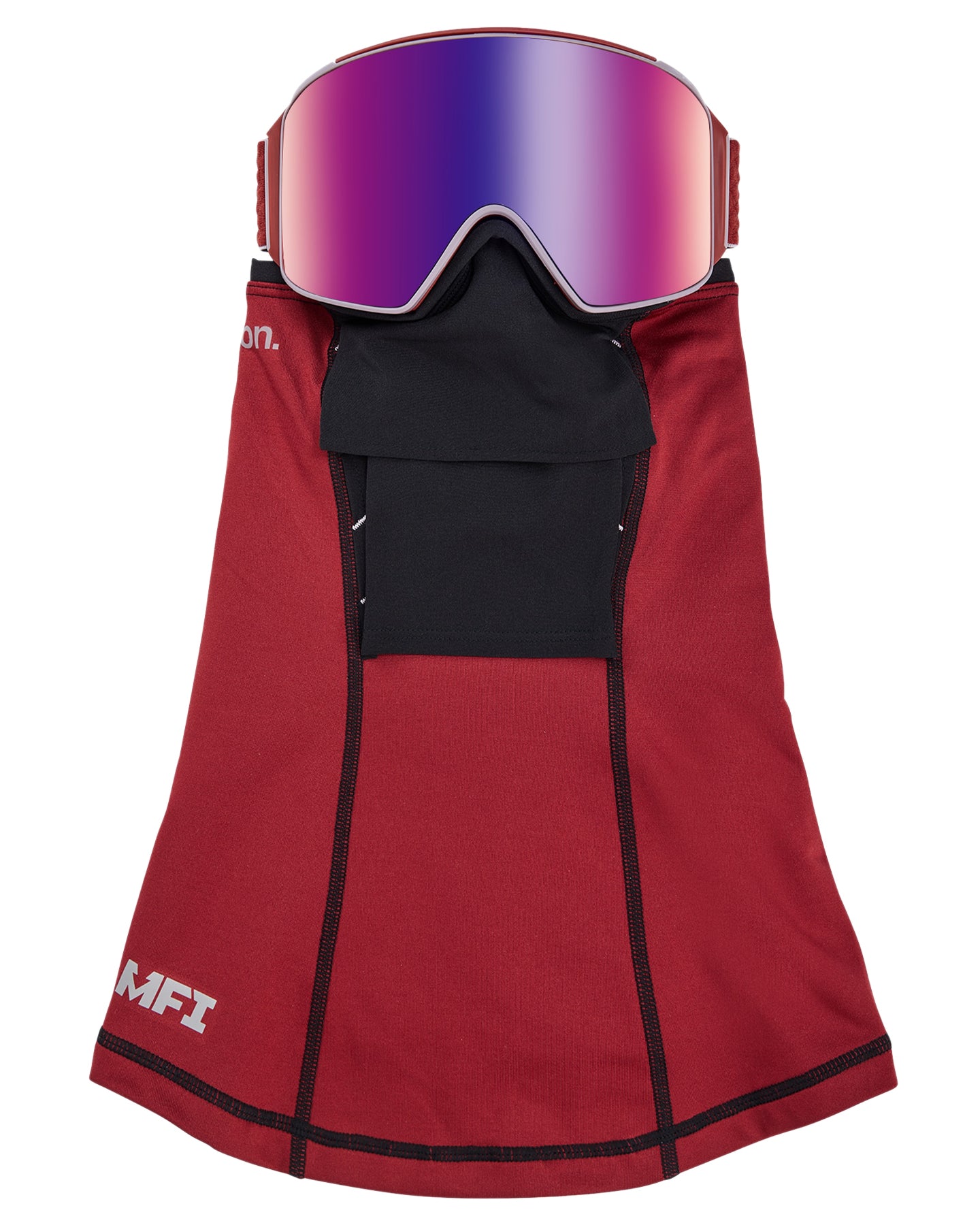 Anon M4 Cylindrical Snow Goggles + Bonus Lens + Mfi® Face Mask - Mars/Perceive Sunny Red Lens Snow Goggles - Mens - Trojan Wake Ski Snow