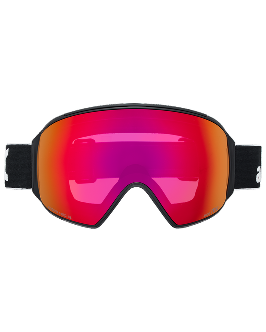 Anon M4 (Toric) Low Bridge Snow Goggles + Bonus Lens + MFI® Face Mask - Black/Perceive Sunny Red