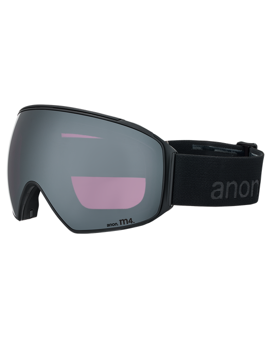 Anon M4 (Toric) Low Bridge Snow Goggles + Bonus Lens + MFI® Face Mask - Smoke/Perceive Sunny Onyx Unisex Snow Goggles - Trojan Wake Ski Snow