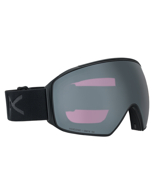 Anon M4 (Toric) Low Bridge Snow Goggles + Bonus Lens + MFI® Face Mask - Smoke/Perceive Sunny Onyx Unisex Snow Goggles - Trojan Wake Ski Snow