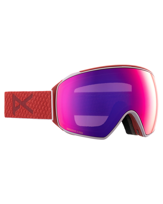 Anon M4 Toric Snow Goggles + Bonus Lens + Mfi® Face Mask - Mars/Perceive Sunny Red Lens Snow Goggles - Mens - Trojan Wake Ski Snow