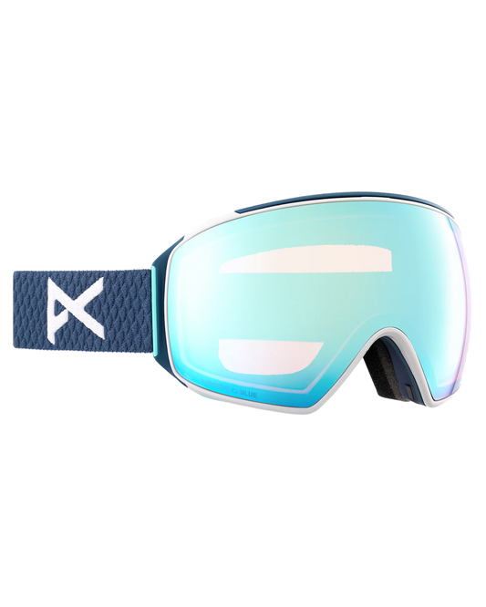 Anon M4 Toric Snow Goggles + Bonus Lens + Mfi® Face Mask - Nightfall/Perceive Variable Blue Lens Men's Snow Goggles - Trojan Wake Ski Snow