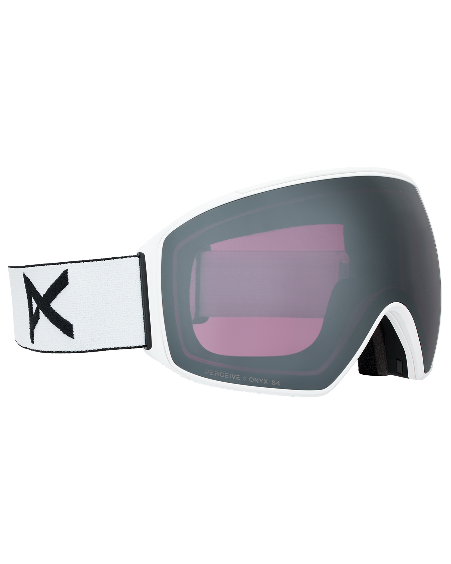 Anon M4 (Toric) Low Bridge Snow Goggles + Bonus Lens + MFI® Face Mask - White/Perceive Sunny Onyx Unisex Snow Goggles - Trojan Wake Ski Snow