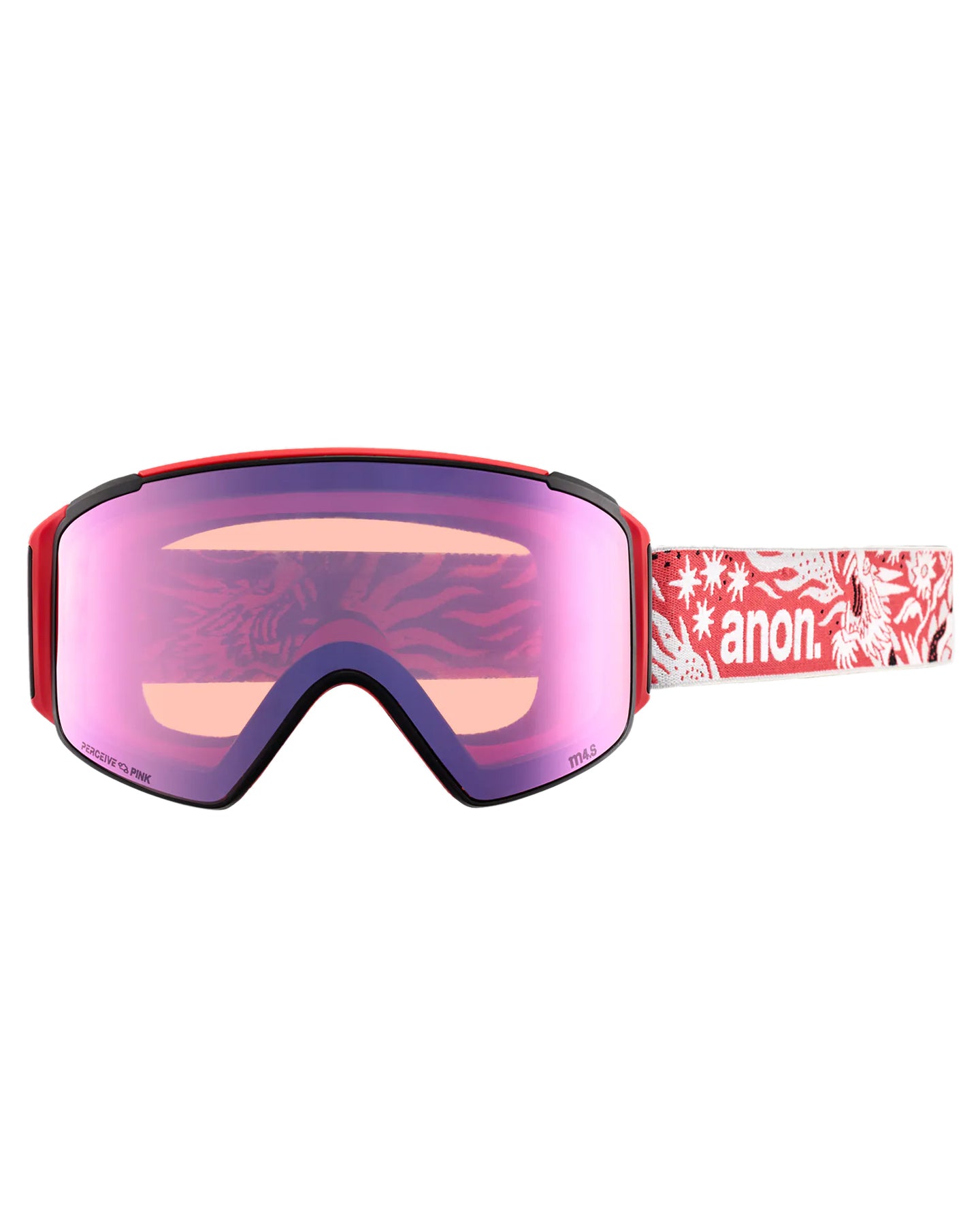 Anon M4S Cylindrical Snow Goggles + Bonus Lens + Mfi® Face Mask - Joshua Noom/Perceive Variable Blue Lens Men's Snow Goggles - Trojan Wake Ski Snow