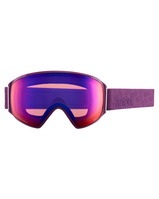 Anon M4S Toric Low Bridge Fit Snow Goggles + Bonus Lens + MFI - Grape / Perceive Sunny Onyx Men's Snow Goggles - Trojan Wake Ski Snow