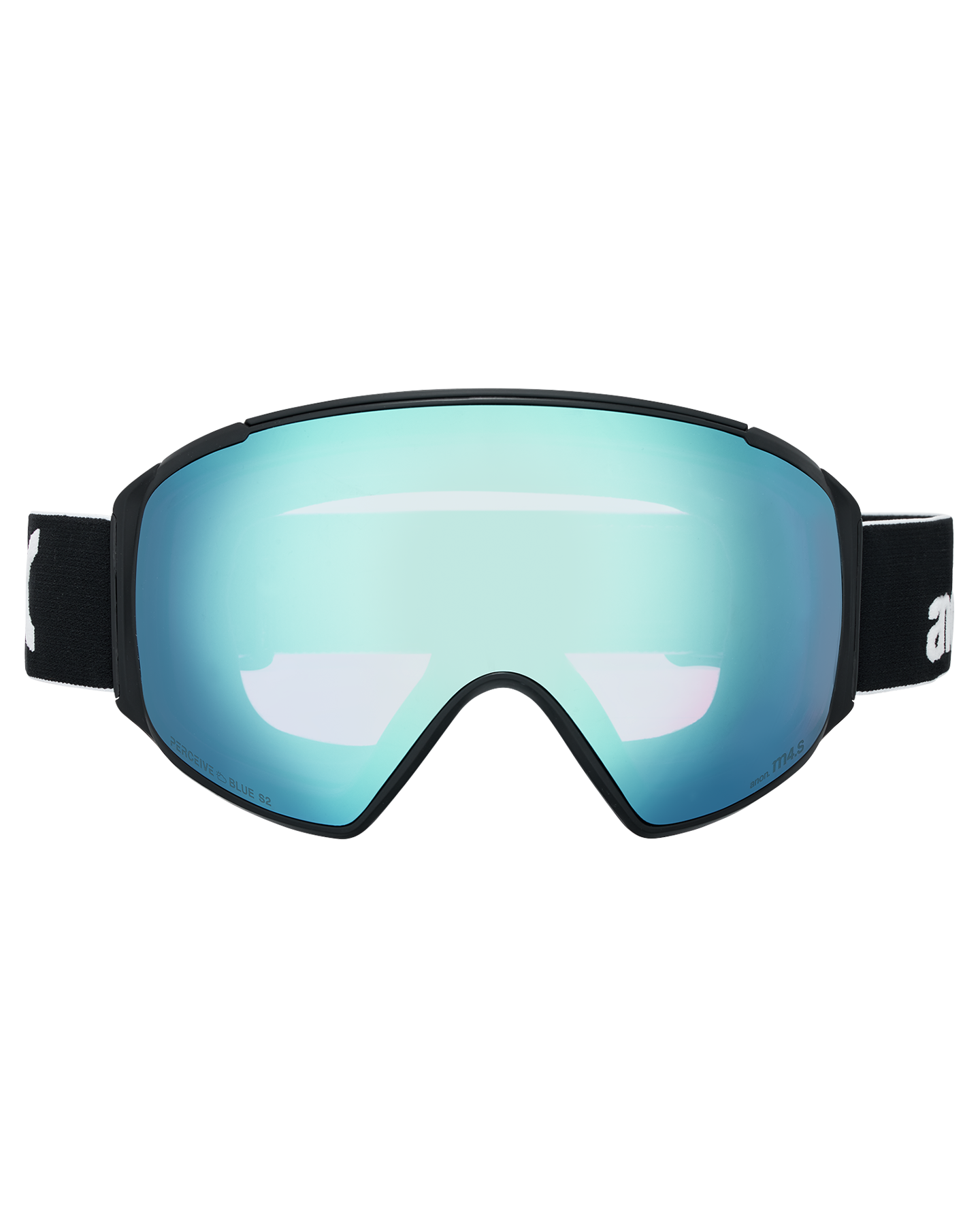Anon M4S (Toric) Low Bridge Snow Goggles + Bonus Lens + MFI® Face Mask - Black/Perceive Variable Blue Unisex Snow Goggles - Trojan Wake Ski Snow