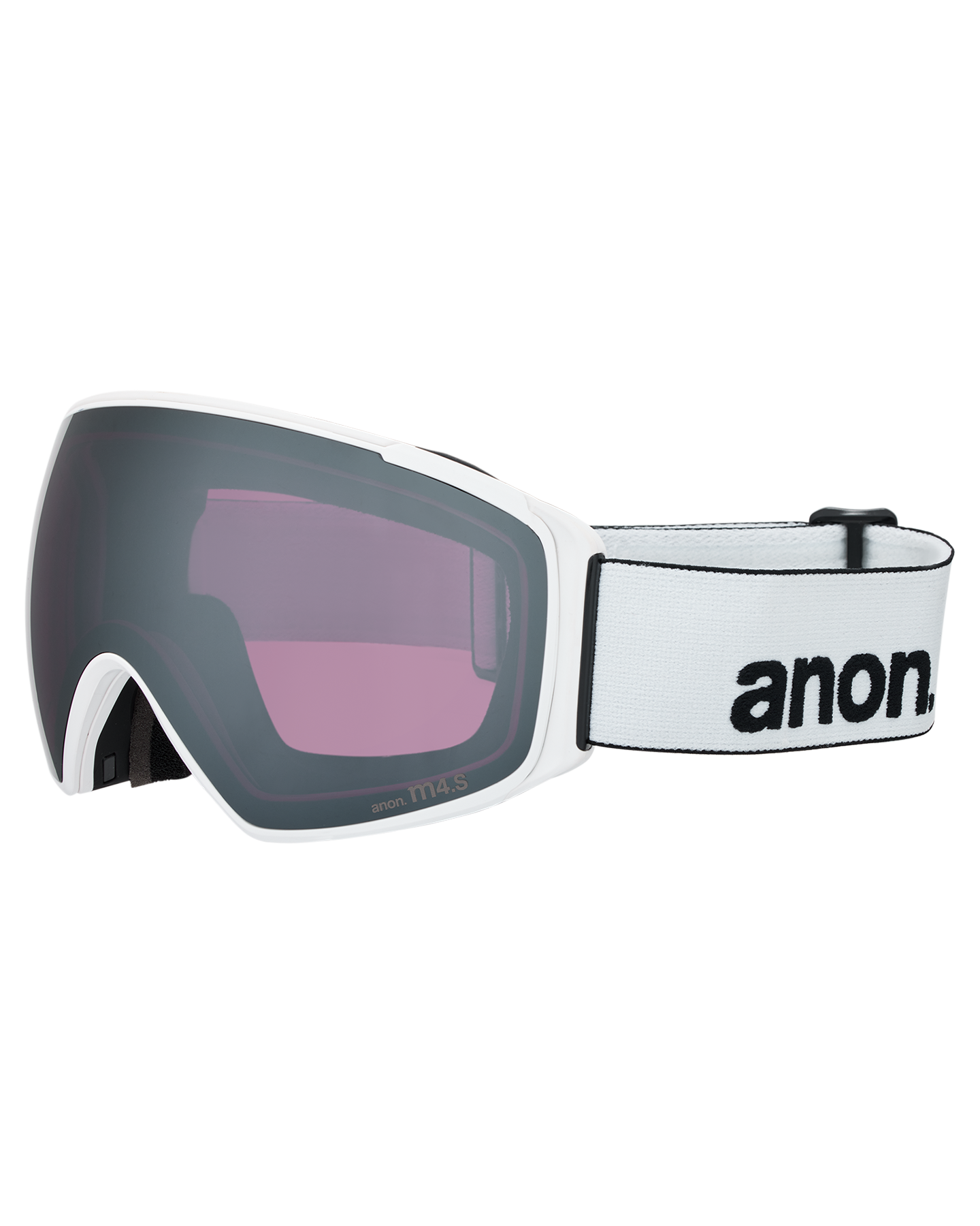 Anon M4S (Toric) Low Bridge Snow Goggles + Bonus Lens + MFI® Face Mask - White/Perceive Sunny Onyx Unisex Snow Goggles - Trojan Wake Ski Snow