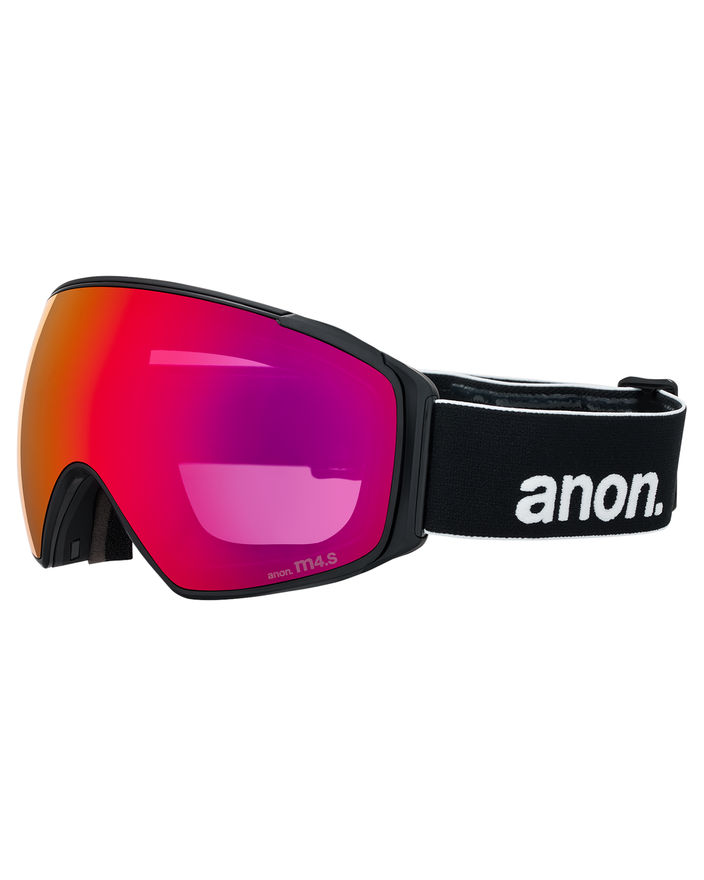 Anon M4S (Toric) Snow Goggles + Bonus Lens + MFI® Face Mask - Black/Perceive Sunny Red Unisex Snow Goggles - Trojan Wake Ski Snow