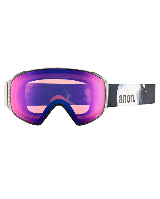 Anon M4S Toric Snow Goggles + Bonus Lens + Mfi® Face Mask - Flight Attendant/Perceive Sunny Onyx Lens Men's Snow Goggles - Trojan Wake Ski Snow