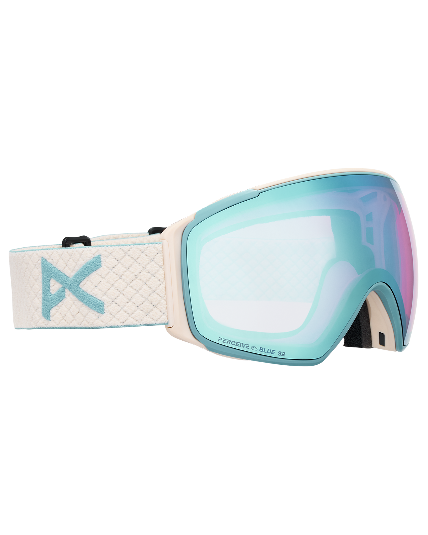 Anon M4S (Toric) Snow Goggles + Bonus Lens + MFI® Face Mask - Oat/Perceive Variable Blue Unisex Snow Goggles - Trojan Wake Ski Snow