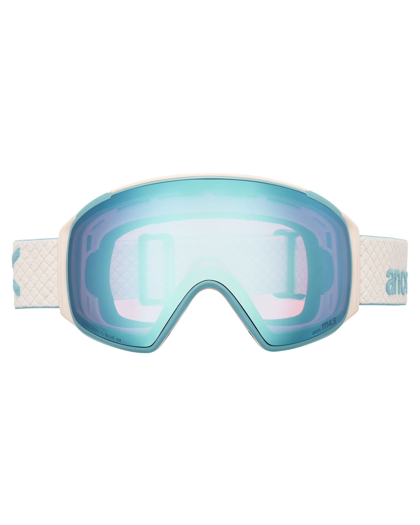 Anon M4S (Toric) Snow Goggles + Bonus Lens + MFI® Face Mask - Oat/Perceive Variable Blue Unisex Snow Goggles - Trojan Wake Ski Snow