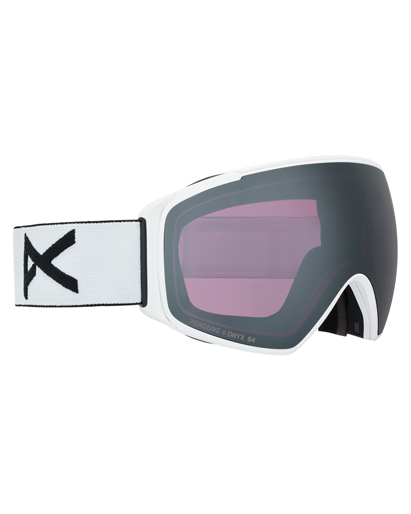 Anon M4S (Toric) Snow Goggles + Bonus Lens + MFI® Face Mask - White/Perceive Sunny Onyx Unisex Snow Goggles - Trojan Wake Ski Snow