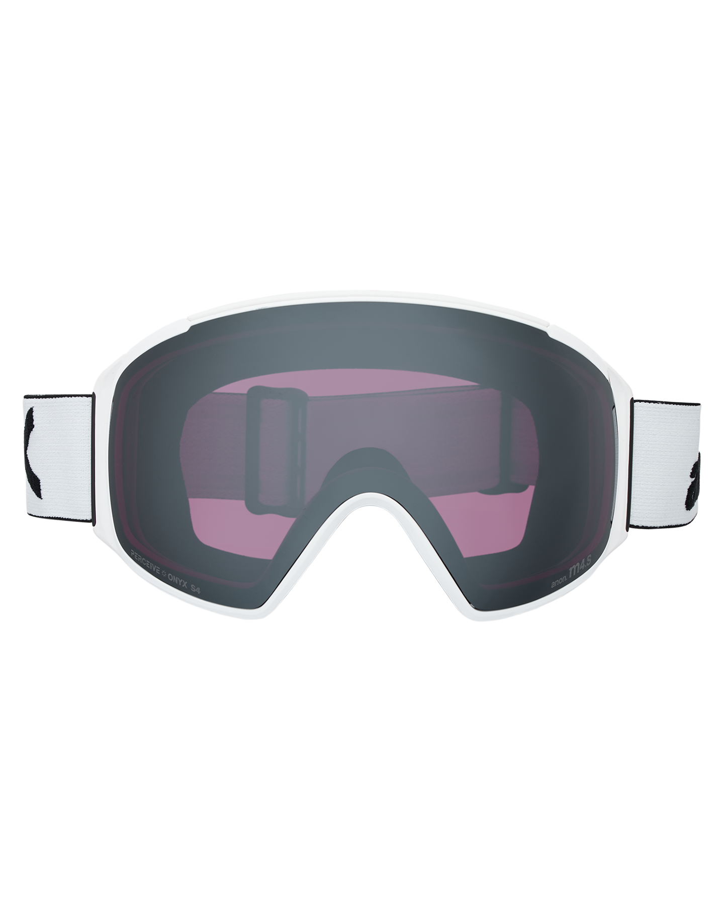 Anon M4S (Toric) Snow Goggles + Bonus Lens + MFI® Face Mask - White/Perceive Sunny Onyx Unisex Snow Goggles - Trojan Wake Ski Snow