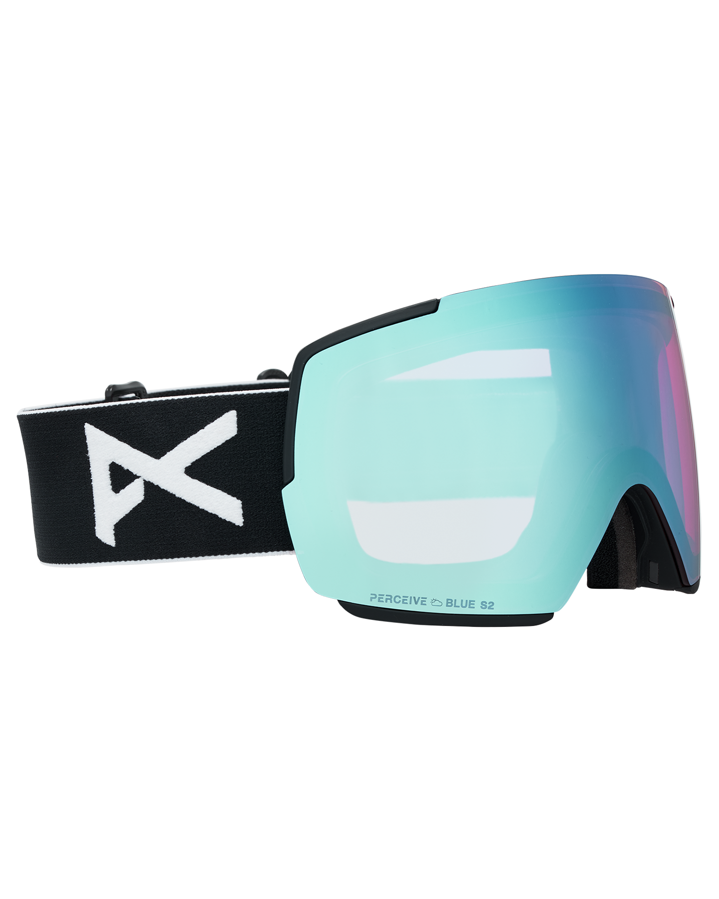 Anon M5 Low Bridge Snow Goggles + Bonus Lens + MFI® Face Mask - Black/Perceive Variable Blue Unisex Snow Goggles - Trojan Wake Ski Snow