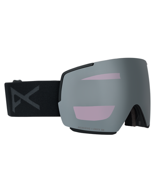Anon M5S Low Bridge Snow Goggles + Bonus Lens + MFI® Face Mask - Smoke/Perceive Sunny Onyx Unisex Snow Goggles - Trojan Wake Ski Snow
