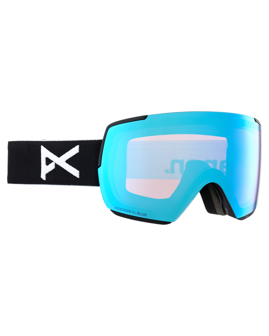 Anon M5S Snow Goggles - Black/Perceive Variable Blue Lens Men's Snow Goggles - Trojan Wake Ski Snow