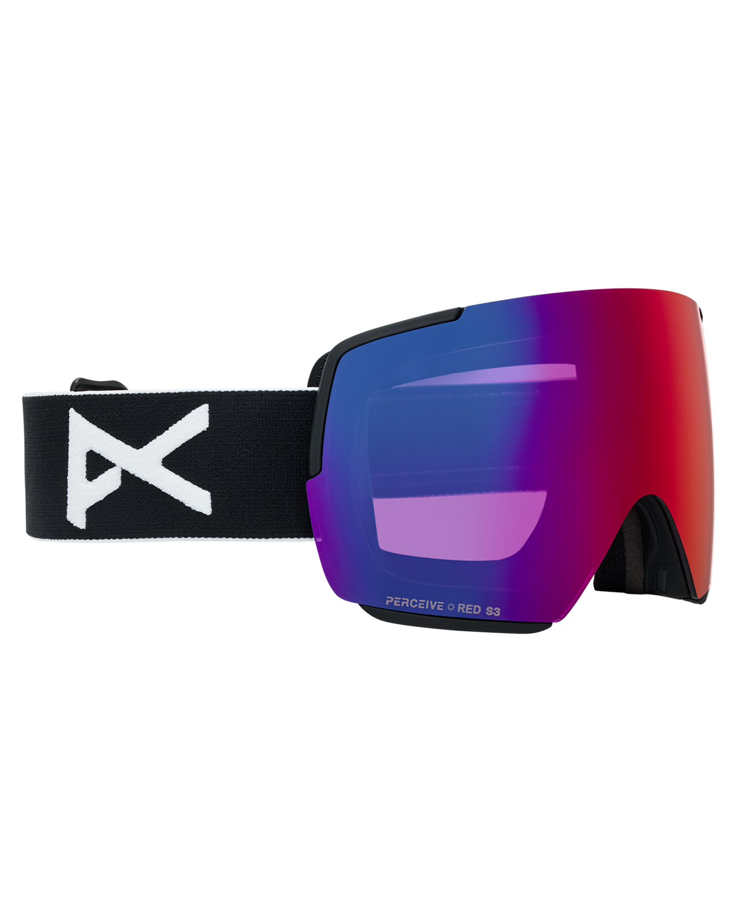 Anon M5S Snow Goggles + Bonus Lens + MFI® Face Mask - Black/Perceive Sunny Red Unisex Snow Goggles - Trojan Wake Ski Snow