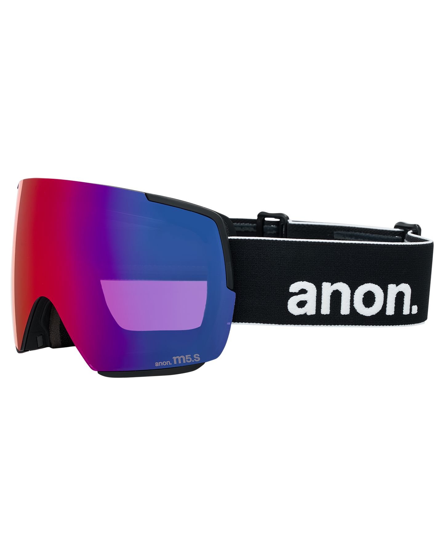 Anon M5S Snow Goggles + Bonus Lens + MFI® Face Mask - Black/Perceive Sunny Red Unisex Snow Goggles - Trojan Wake Ski Snow
