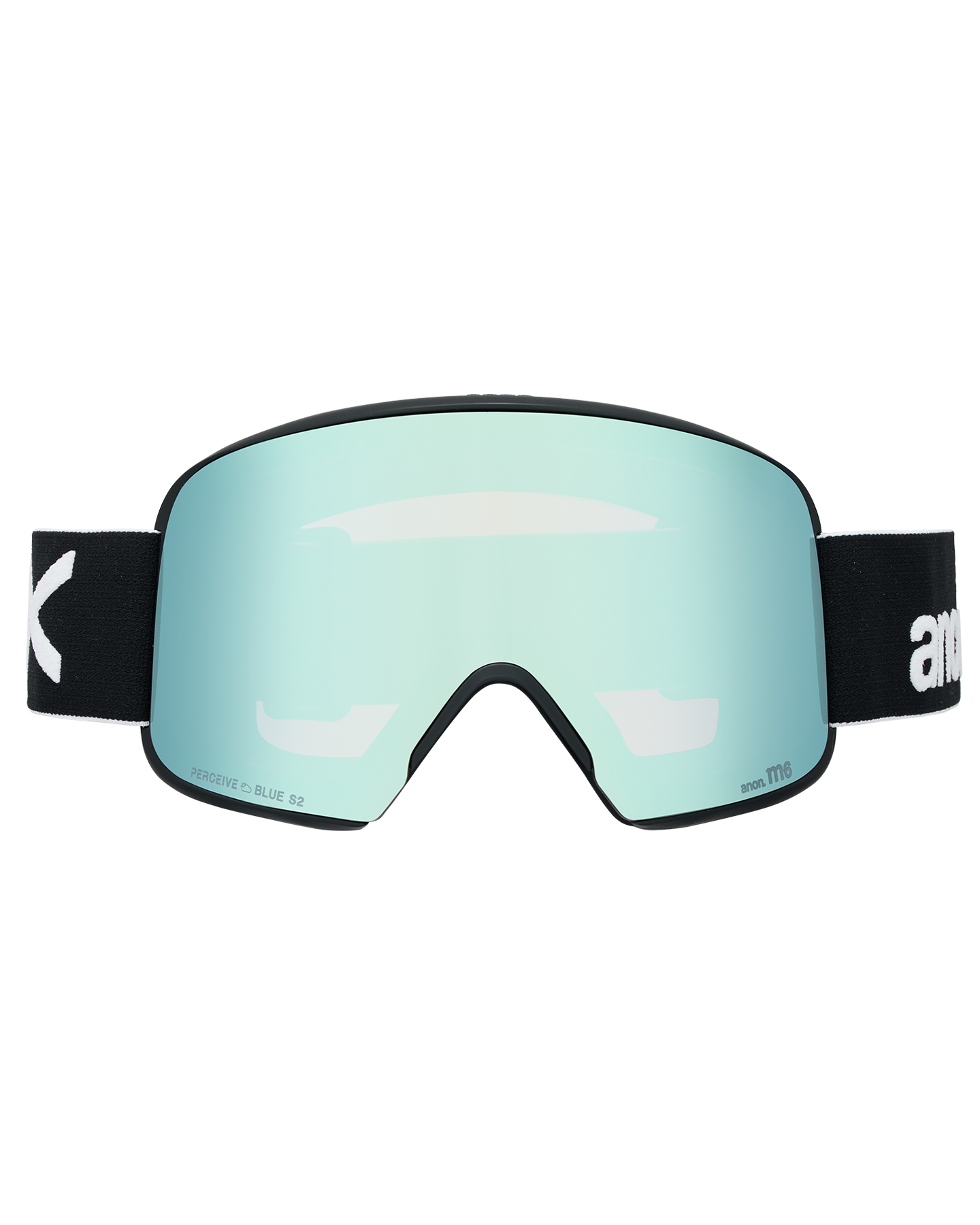 Anon M6 Low Bridge Snow Goggles + Bonus Lens + MFI® Face Mask - Black/Perceive Variable Blue Unisex Snow Goggles - Trojan Wake Ski Snow