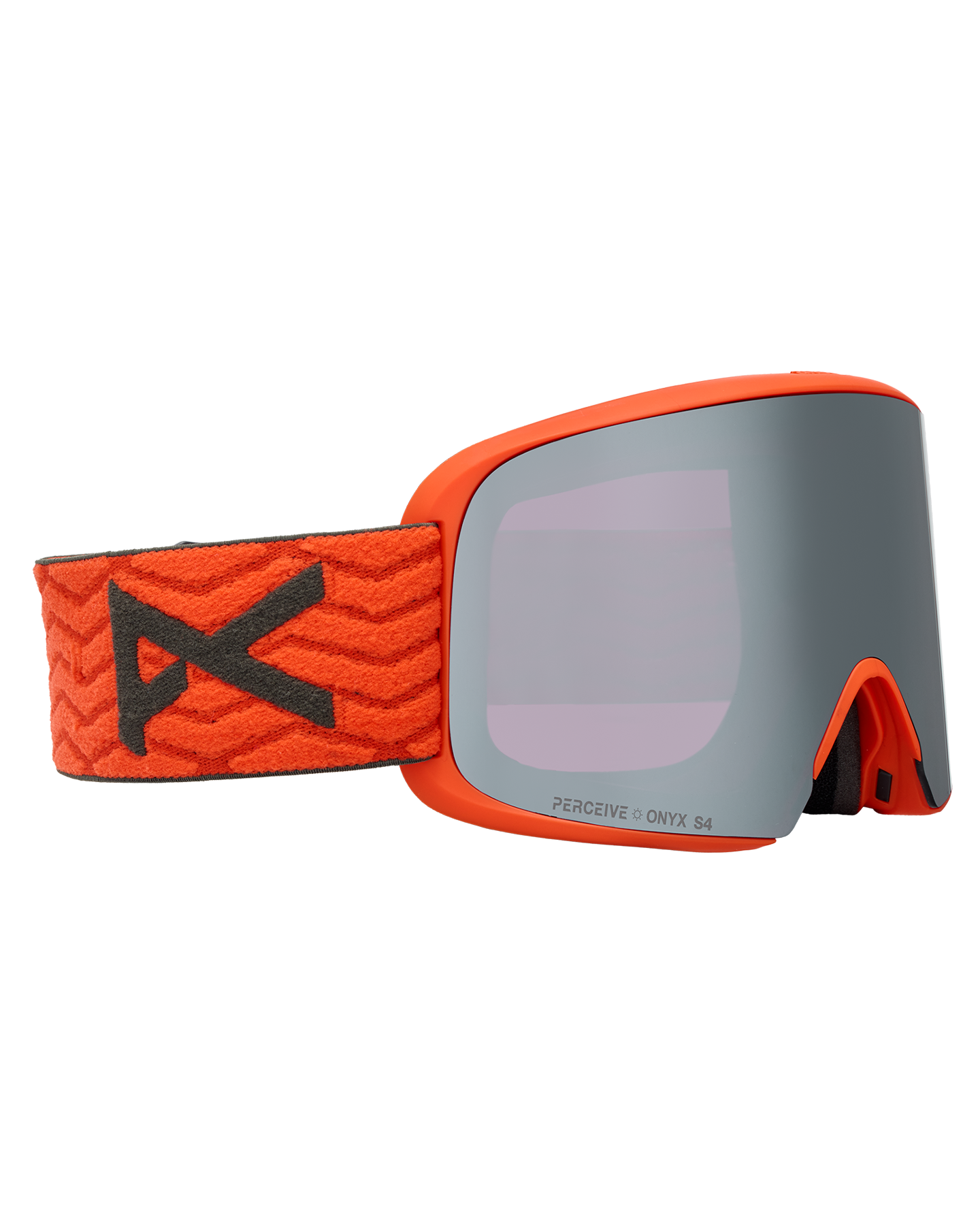 Anon M6 Low Bridge Snow Goggles + Bonus Lens + MFI® Face Mask - Fiesta Red/Perceive Sunny Onyx Unisex Snow Goggles - Trojan Wake Ski Snow