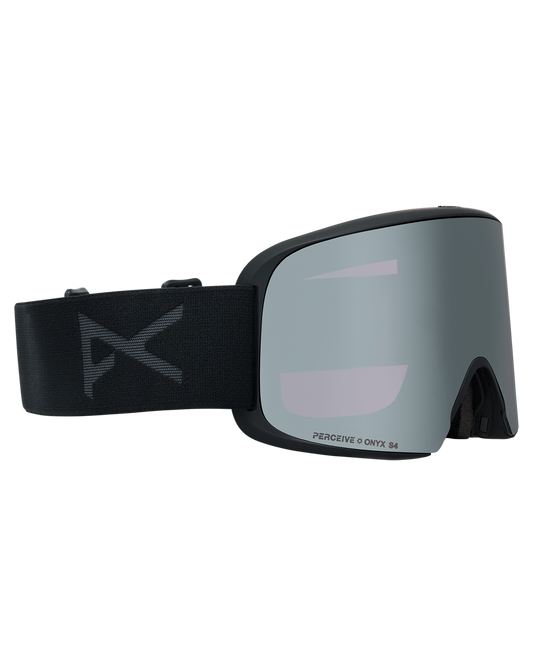 Anon M6 Low Bridge Snow Goggles + Bonus Lens + MFI® Face Mask - Smoke/Perceive Sunny Onyx Unisex Snow Goggles - Trojan Wake Ski Snow