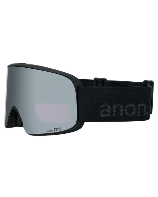 Anon M6 Low Bridge Snow Goggles + Bonus Lens + MFI® Face Mask - Smoke/Perceive Sunny Onyx Unisex Snow Goggles - Trojan Wake Ski Snow