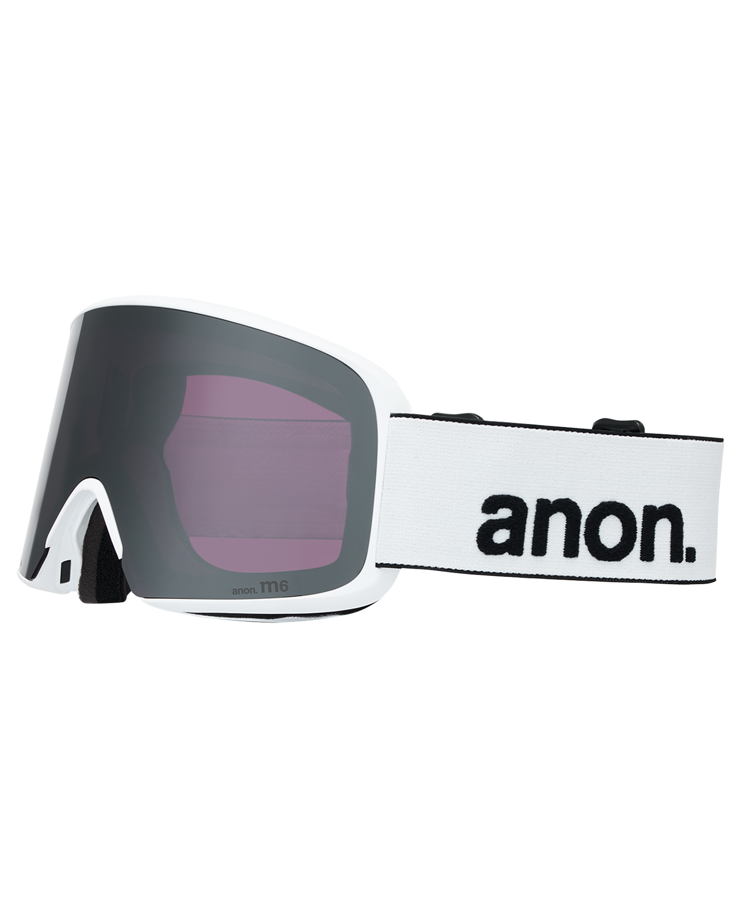 Anon M6 Low Bridge Snow Goggles + Bonus Lens + MFI® Face Mask - White/Perceive Sunny Onyx Unisex Snow Goggles - Trojan Wake Ski Snow