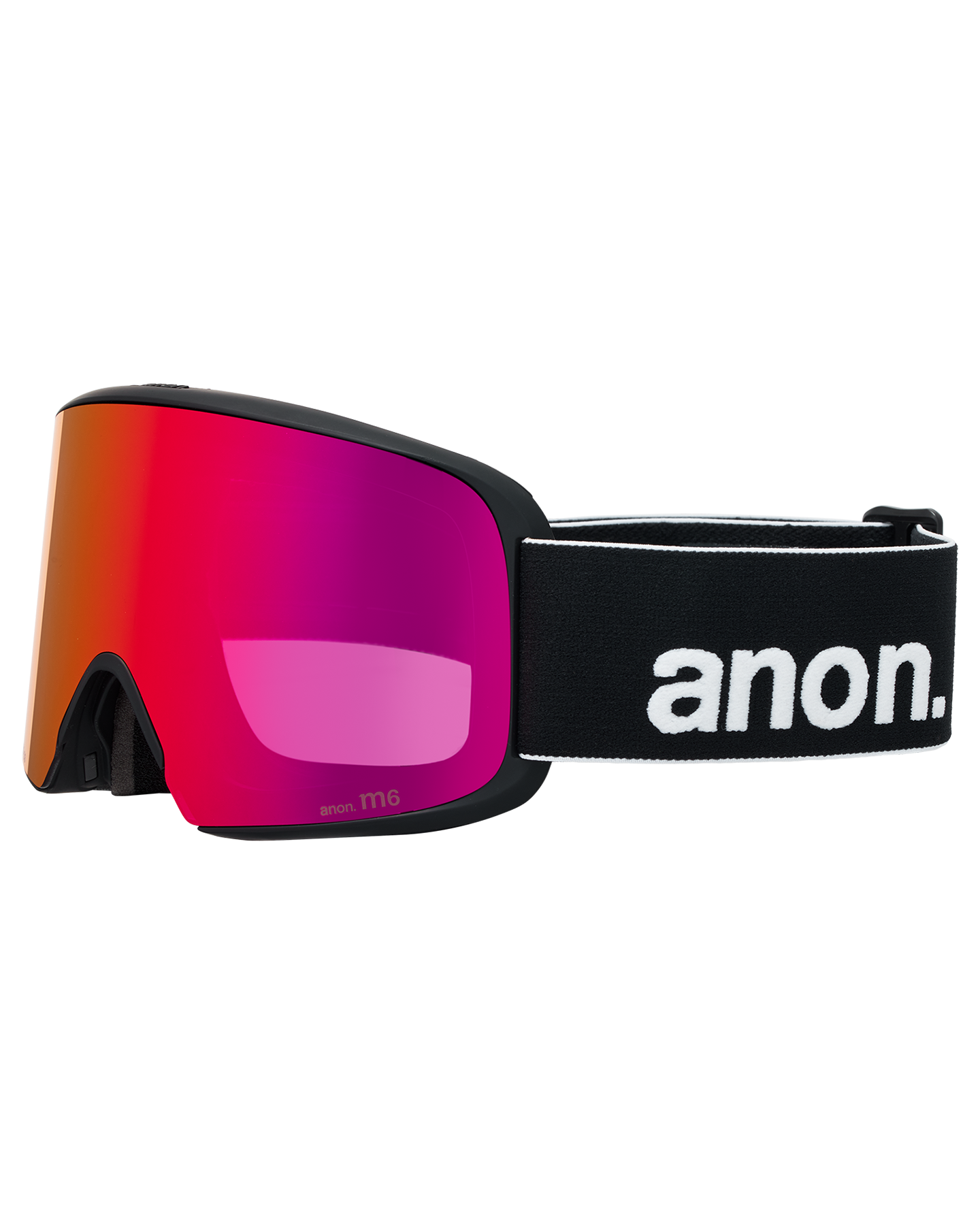 Anon M6 Snow Goggles + Bonus Lens + MFI® Face Mask - Black/Perceive Sunny Red Unisex Snow Goggles - Trojan Wake Ski Snow