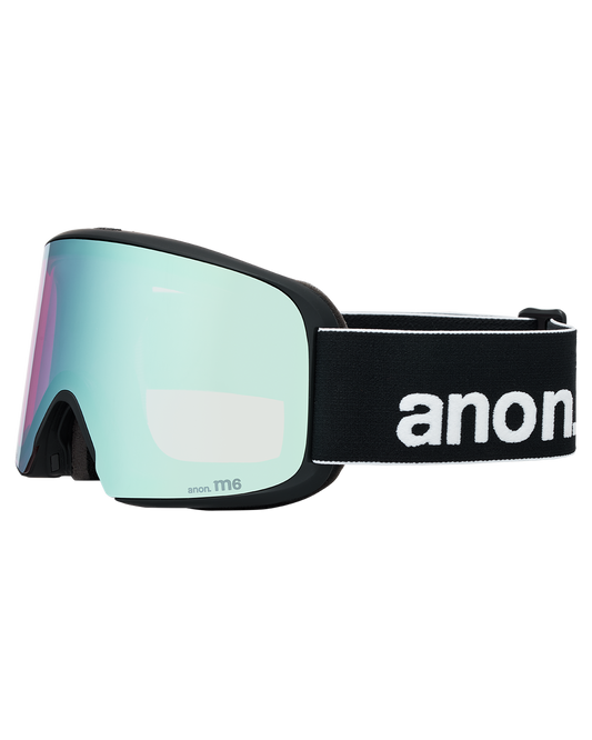 Anon M6 Snow Goggles + Bonus Lens + MFI® Face Mask - Black/Perceive Variable Blue Unisex Snow Goggles - Trojan Wake Ski Snow