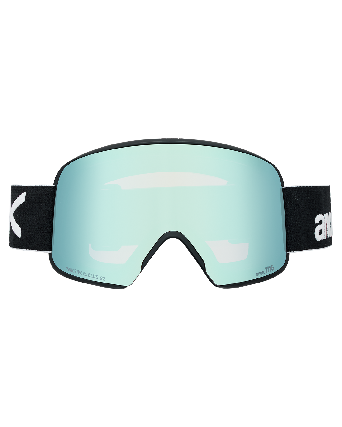 Anon M6 Snow Goggles + Bonus Lens + MFI® Face Mask - Black/Perceive Variable Blue Unisex Snow Goggles - Trojan Wake Ski Snow