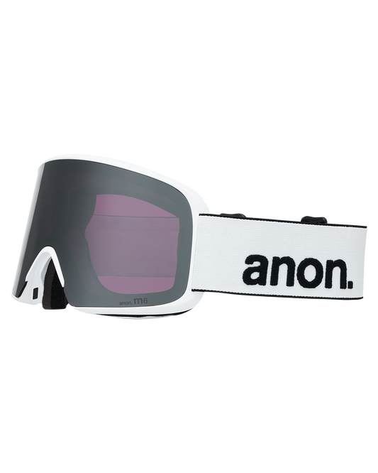 Anon M6 Snow Goggles + Bonus Lens + MFI® Face Mask - White/Perceive Sunny Onyx Unisex Snow Goggles - Trojan Wake Ski Snow