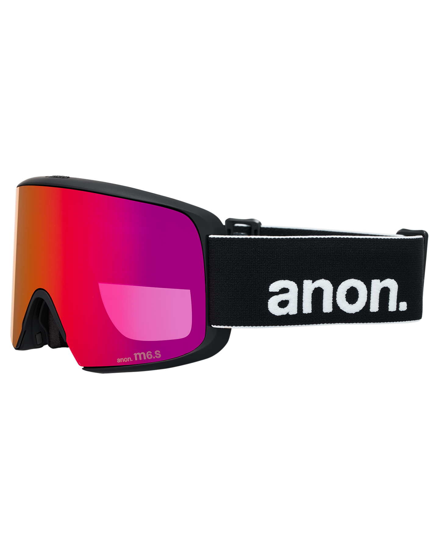 Anon M6S Snow Goggles + Bonus Lens + MFI® Face Mask - Black/Perceive Sunny Red Unisex Snow Goggles - Trojan Wake Ski Snow