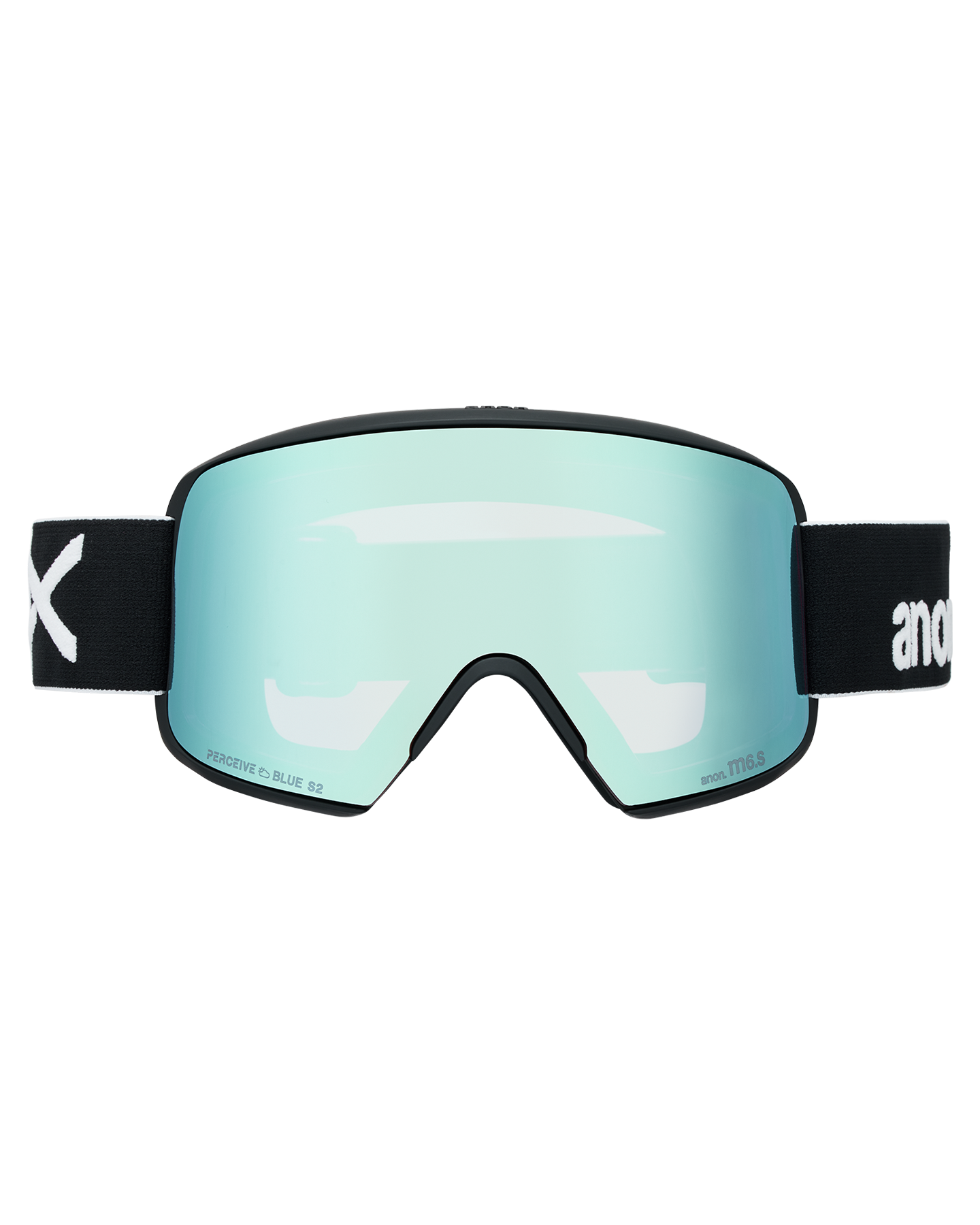 Anon M6S Snow Goggles + Bonus Lens + MFI® Face Mask - Black/Perceive Variable Blue Unisex Snow Goggles - Trojan Wake Ski Snow